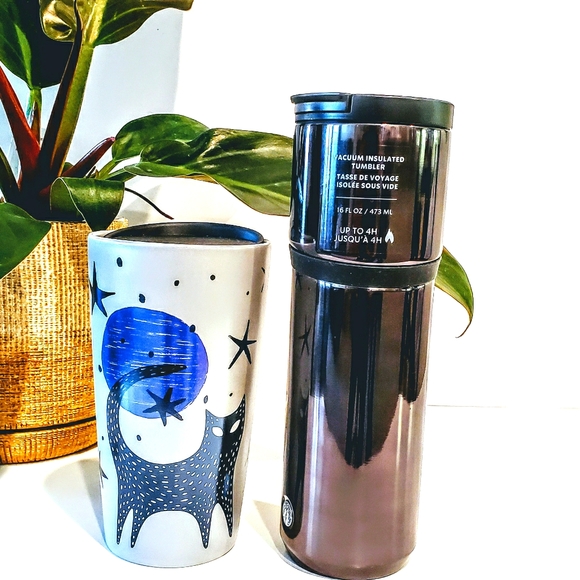 Starbucks Other - !SOLD!Starbucks Halloween Black Cat & Black Mirror